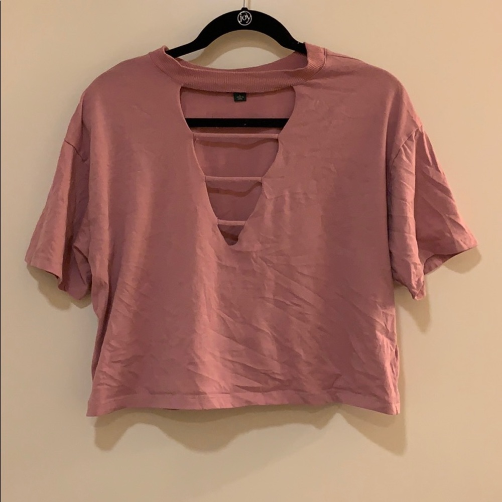 Pink crop top